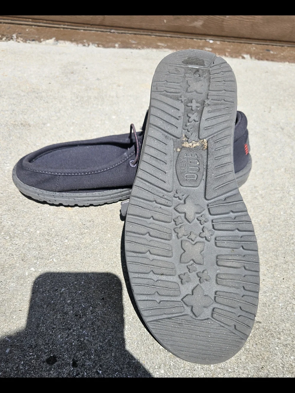 Hey Dude Wally Dark Gray Men's Slip On Loafer Shoes Size US 11 UK 10 EUR 44 Used